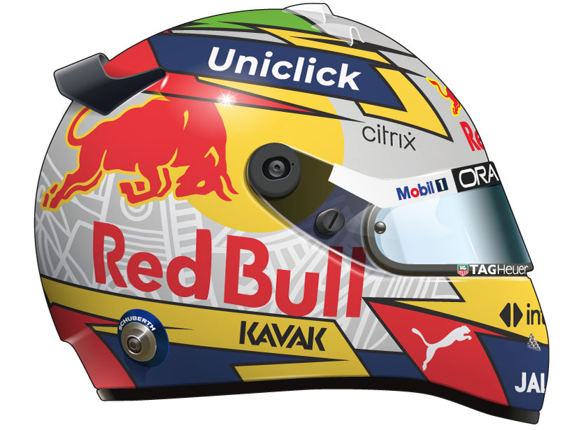 Casque de Sergio Pérez