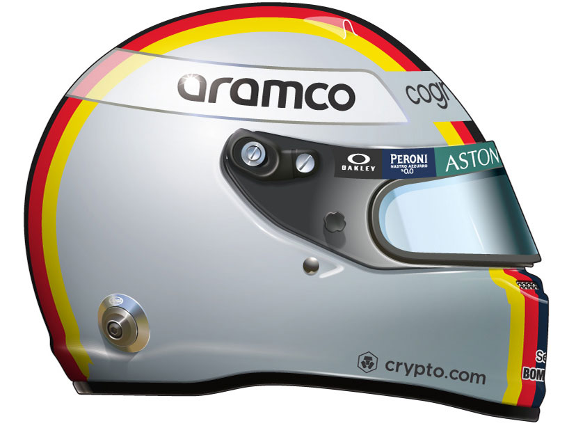 Casque de Sebastian Vettel